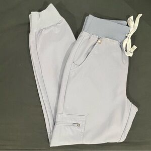 FIGS Vapor Blue Space Dye Scrub Pants